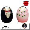 Couples  Shiawase Wedding Rose Et Noir Set (7cm)
