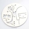 Accessoires Kimmidoll  Dessous De Plat Rond En M�tal Kimmidoll Blanc