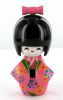Kokeshi Chinoise  Kokeshi Chinoise Rose Mod�le 1 (9cm)