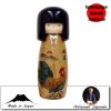 Horoscope  Kokeshi Porte-bonheur - Coq - Taille M (26cm)