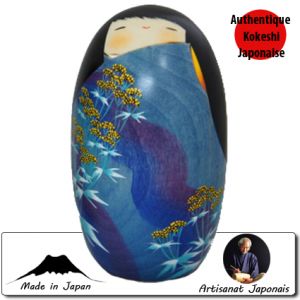 Ovales Hananokokoro Bleu M (17cm)