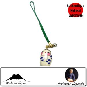Straps Strap Kokeshi Satonoko Netsuke Bleue