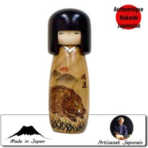 Horoscope Kokeshi Porte-bonheur - Sanglier - Taille M (26cm)