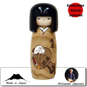 Horoscope Kokeshi Porte-bonheur - Souris - Taille S (19cm)
